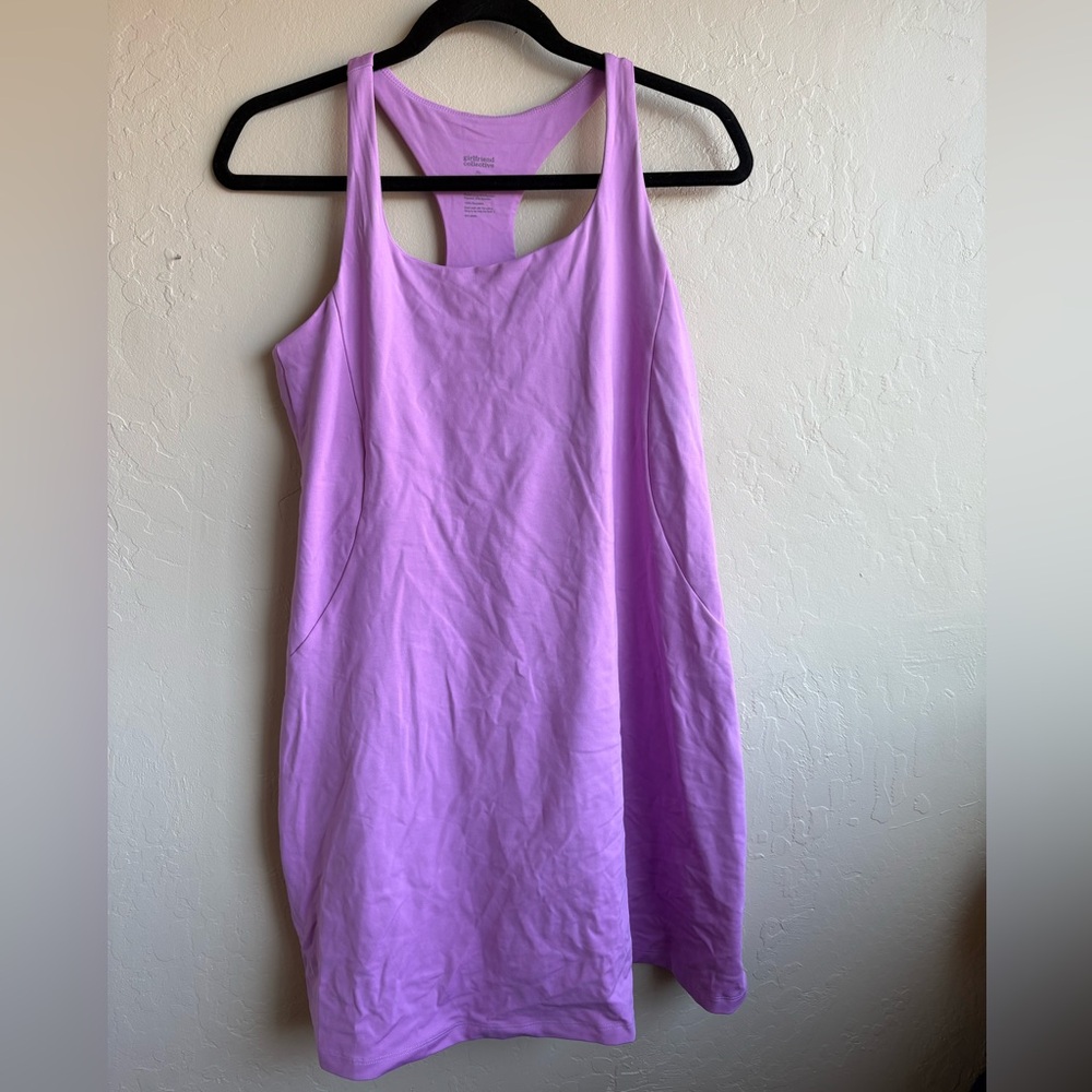Girlfriend Collective Snapdragon Pink Dress - Size XL